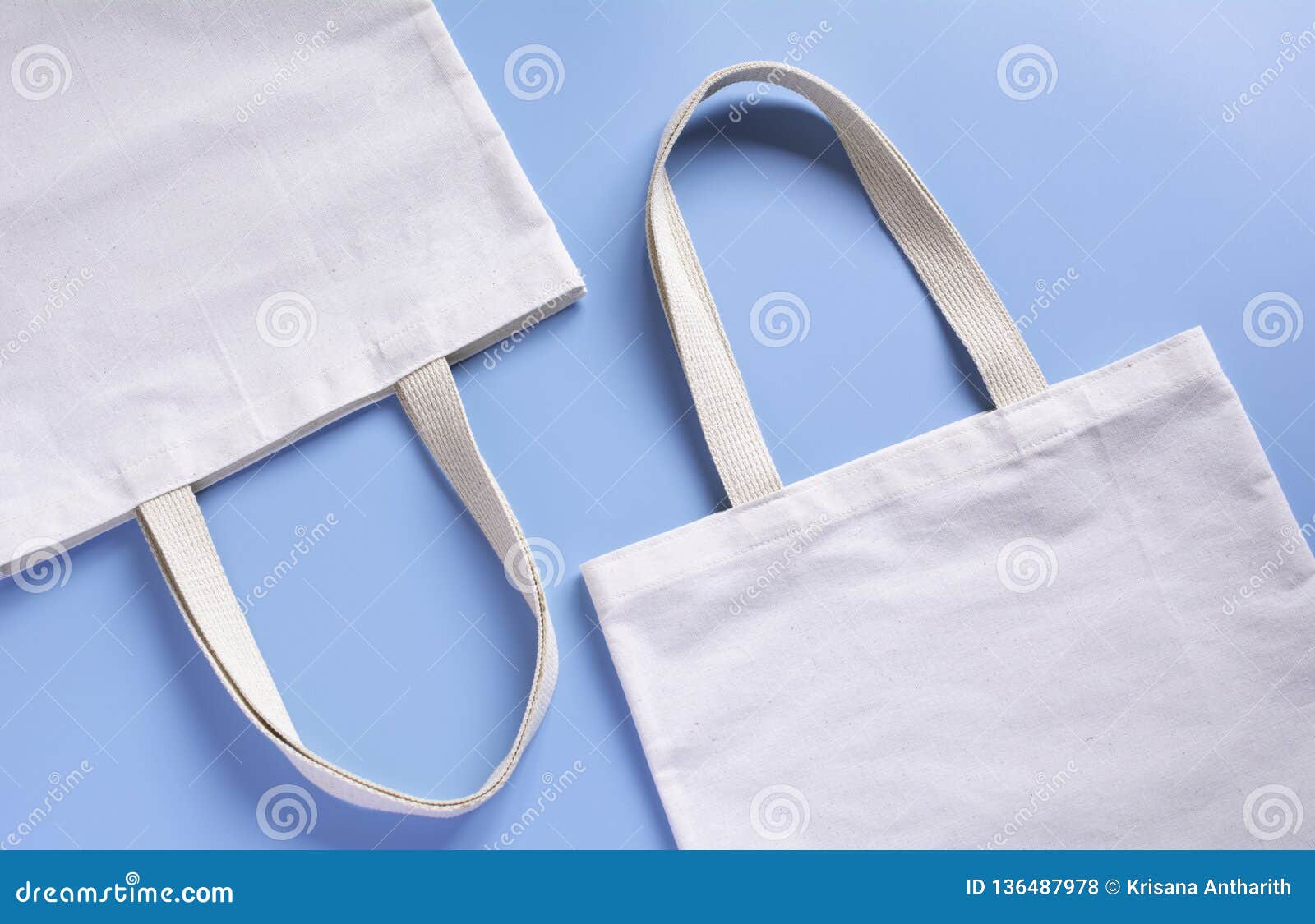 Download White Tote Bag Canvas Fabric. Cloth Shopping Sack Mockup ...
