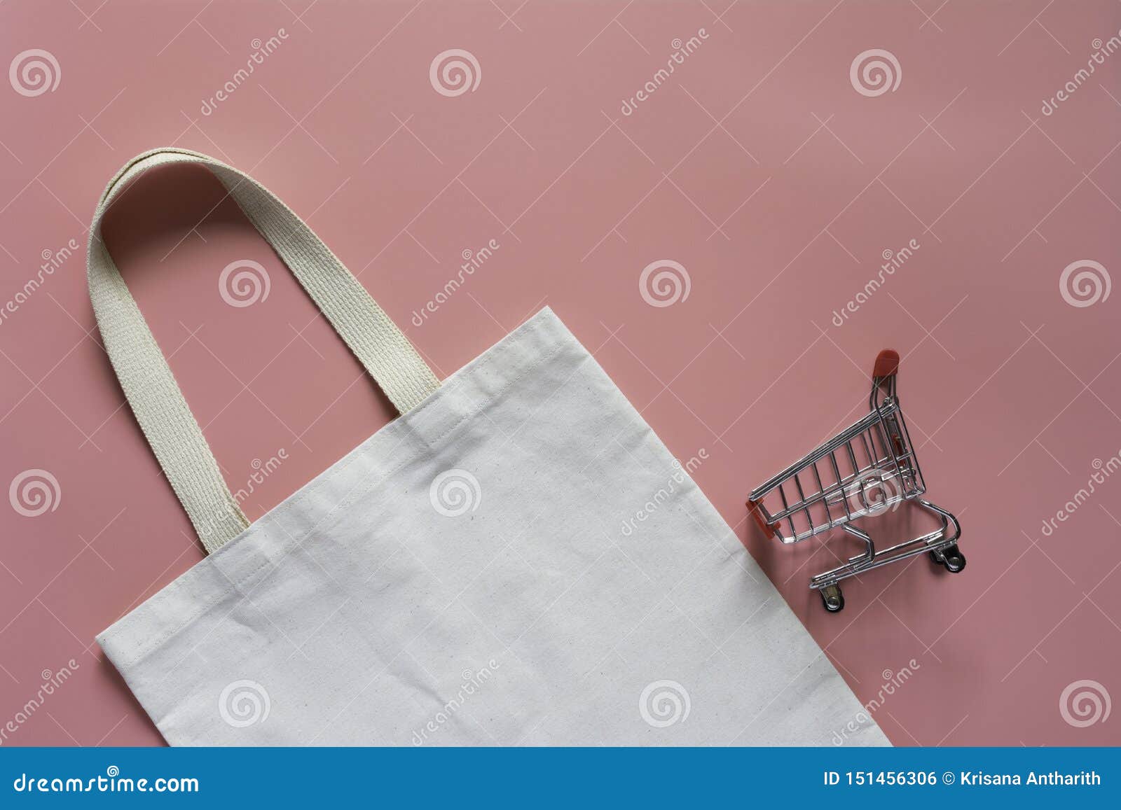 Download White Tote Bag Canvas Fabric. Cloth Shopping Sack Mockup ...