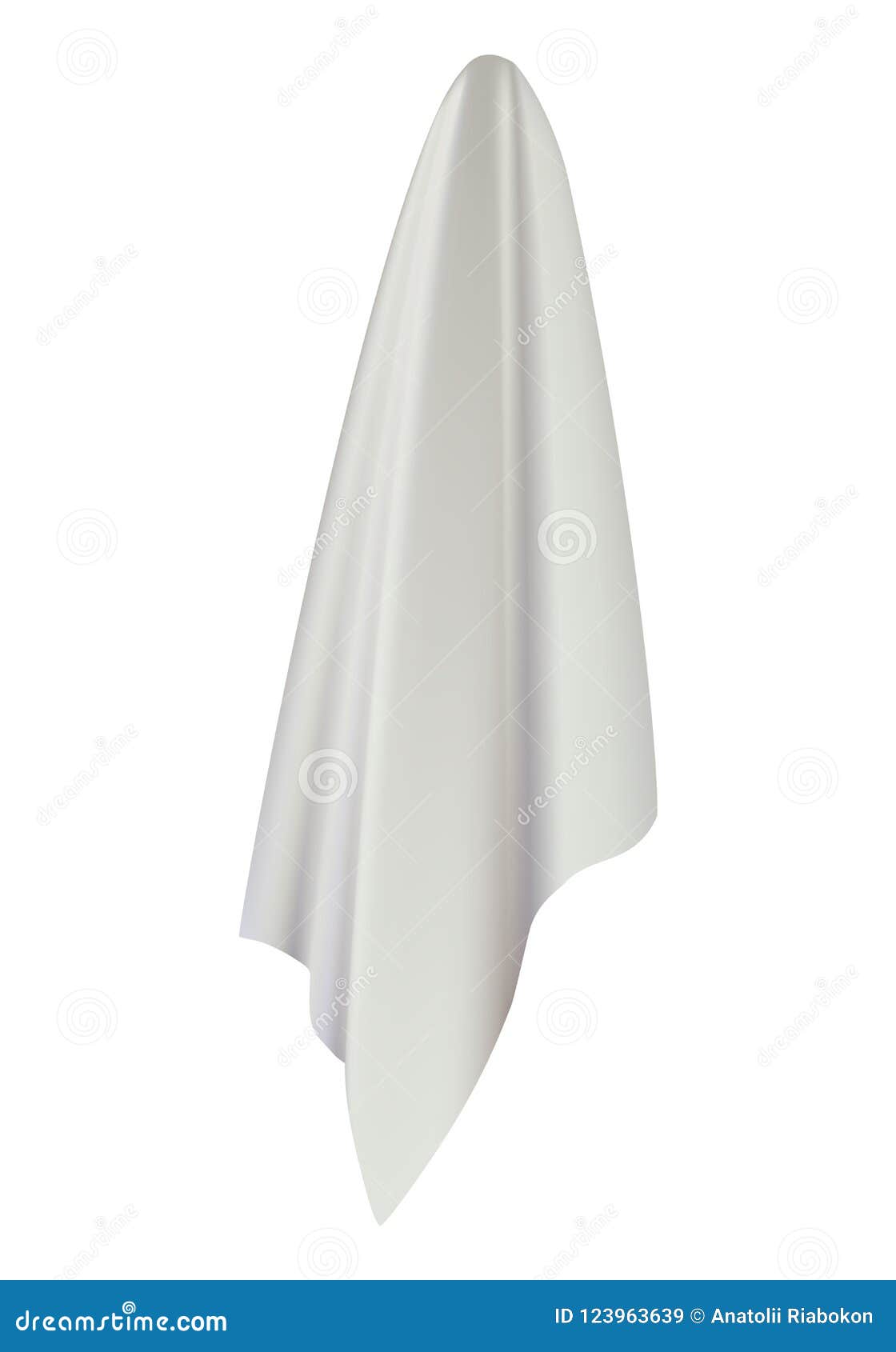 Download White Towel Mockup, Realistic Style Stock Illustration ...