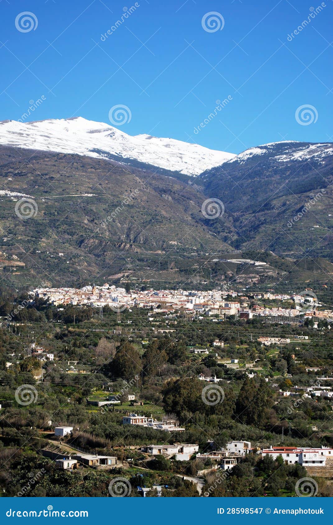 white town, orgiva, andalusia, spain.