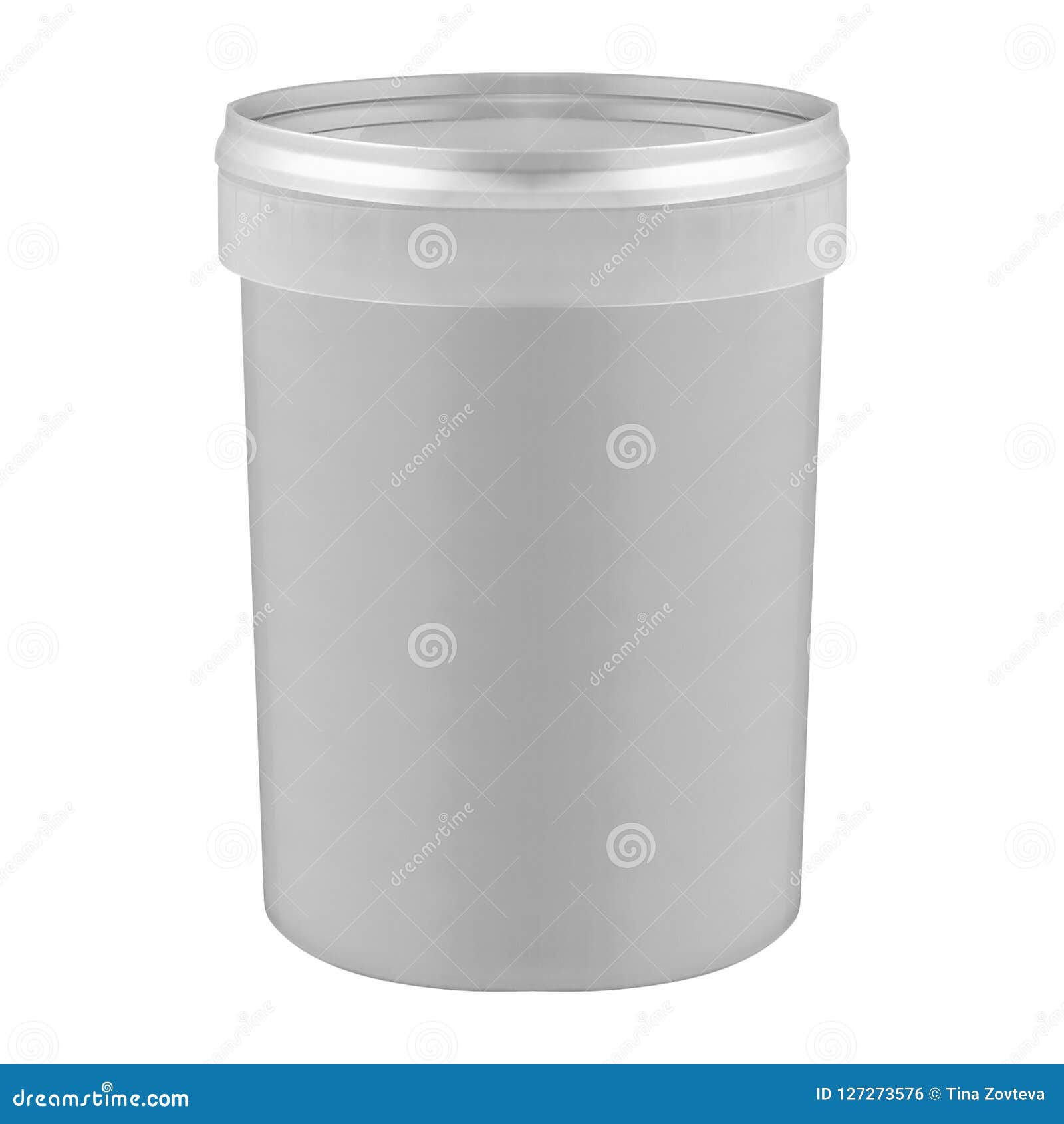 White Tub Paint Plastic Bucket Container Stock Photo Image of healthy