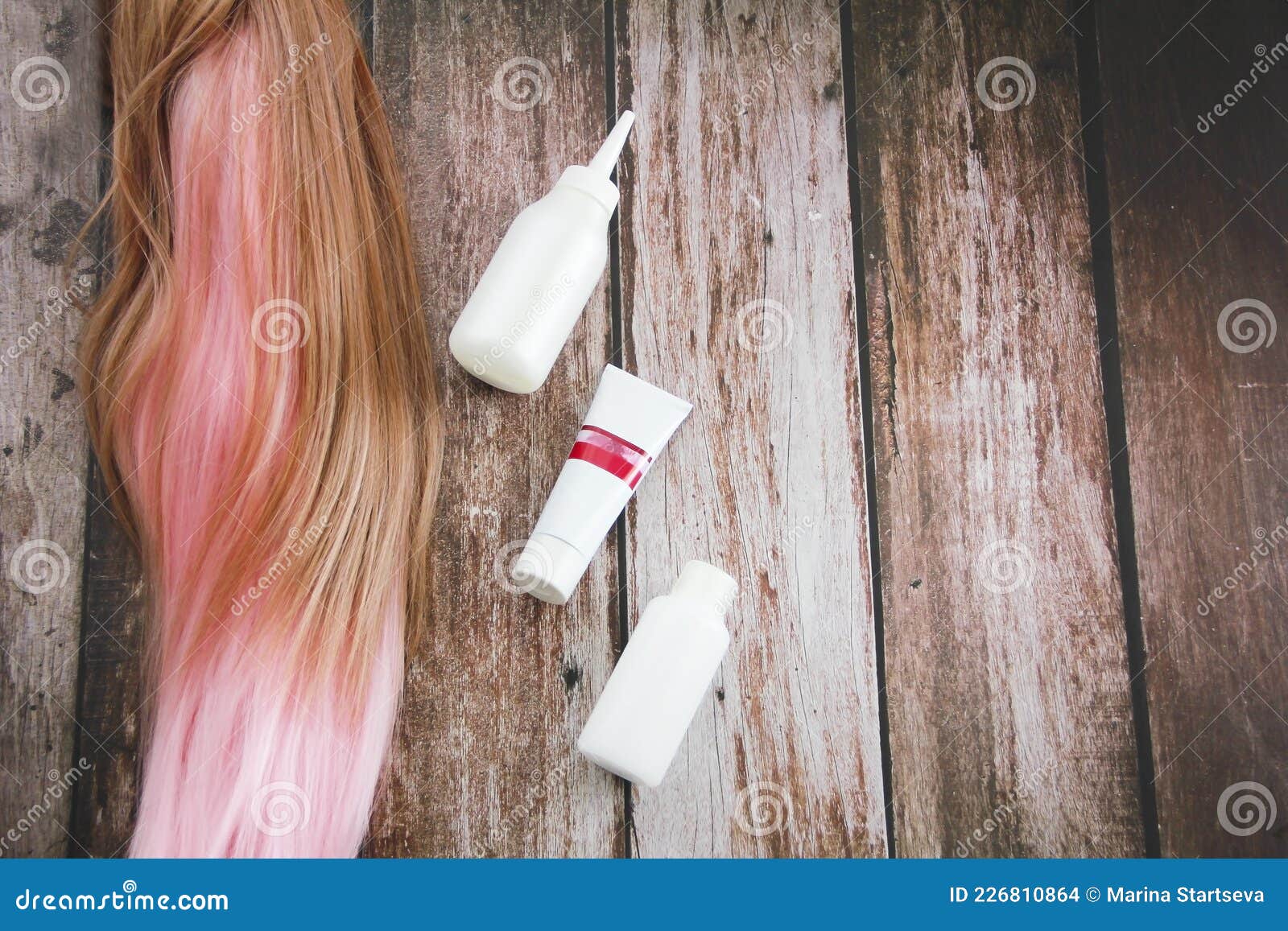 White tubes of hair dye stock photo. Image of paintbrush 226810864