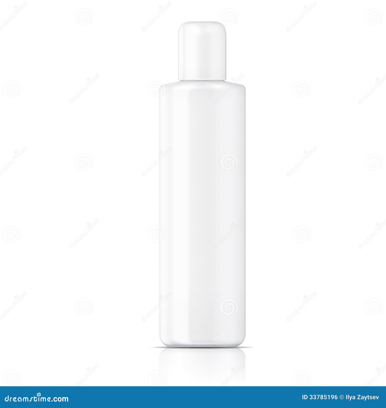 Download White Tubular Bottle Template. Royalty Free Stock Image - Image: 33785196