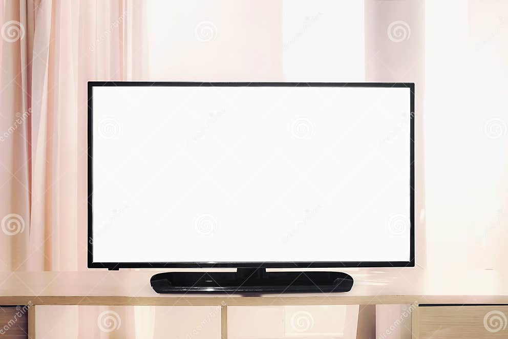 White tv screen stock photo. Image of display, television 62528270