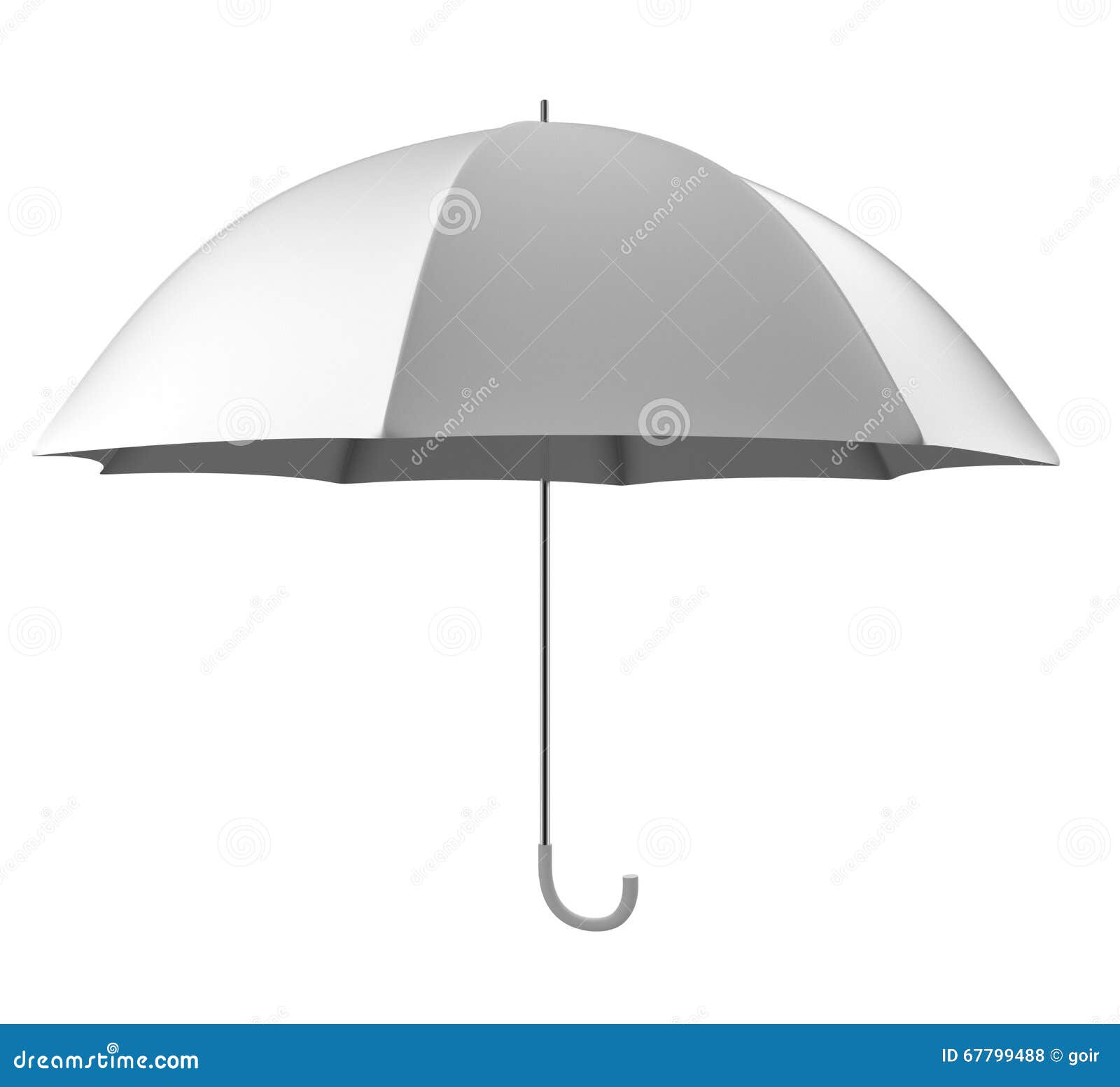 White umbrella stock illustration. Illustration of handle 67799488