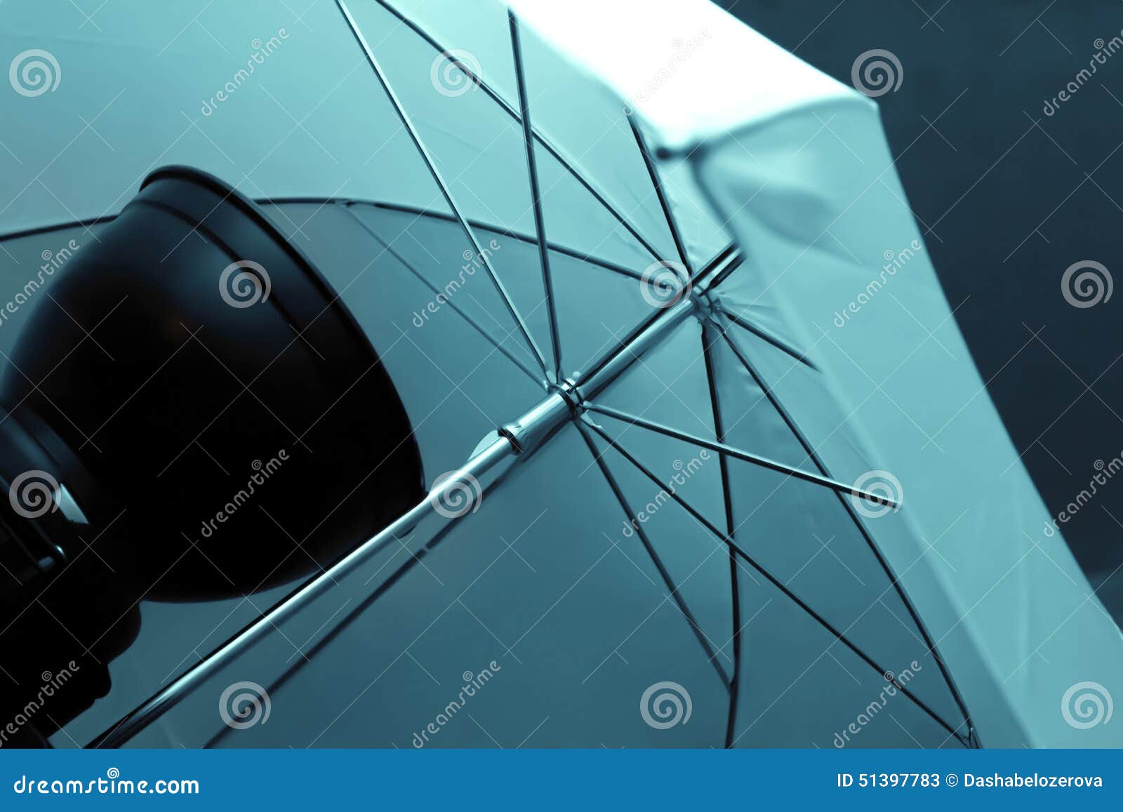 White Umbrella in Photo Studio Equipment Stock Image Image of