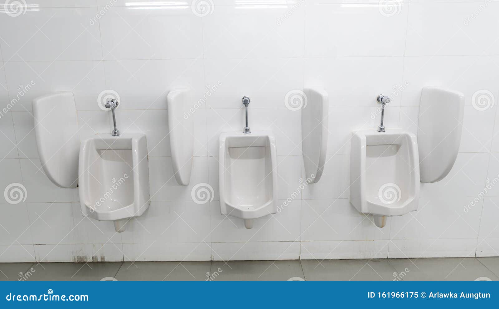 White Urinals in the Bathroom Stock Image Image of home, construction