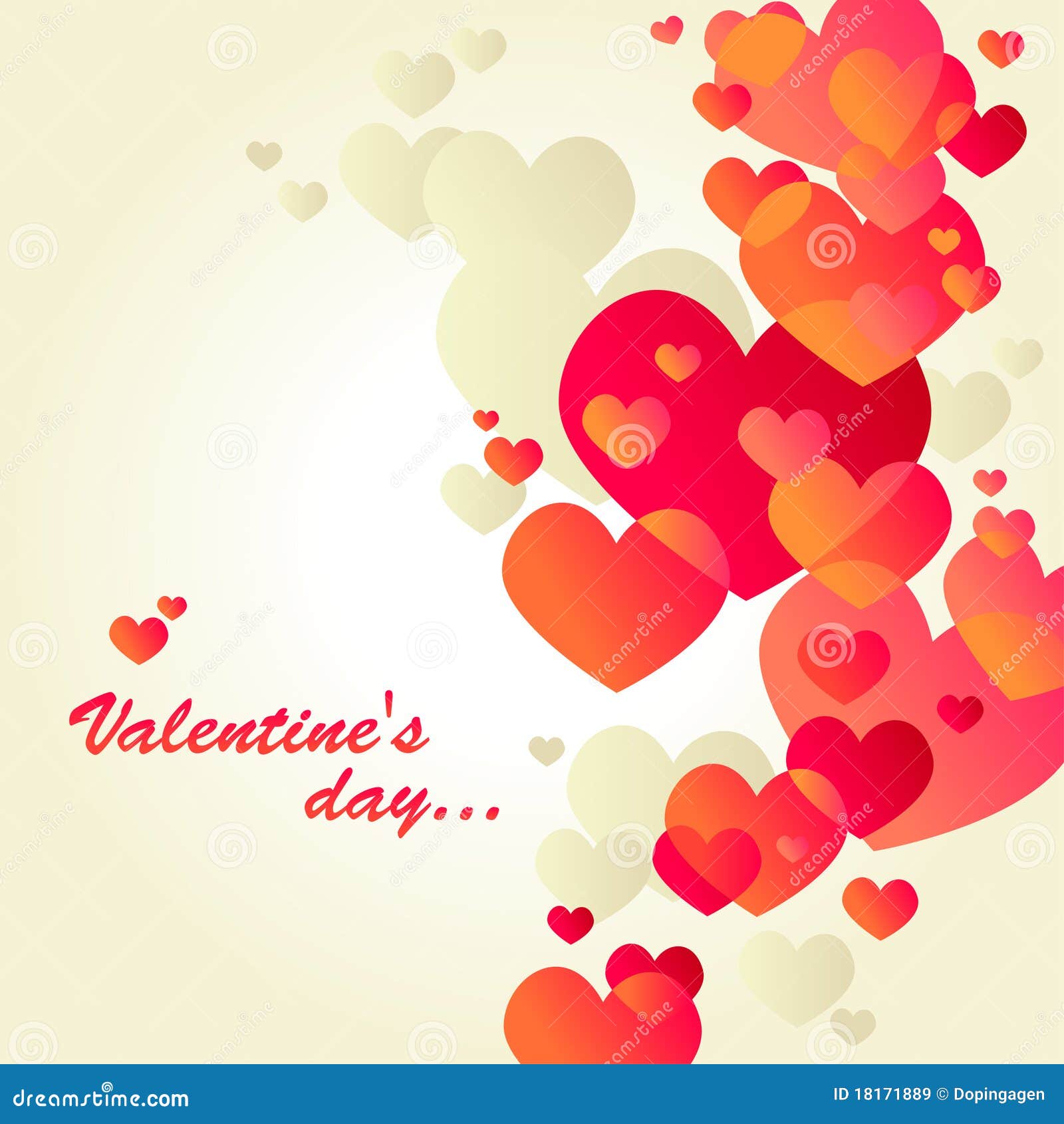 White valentine s day card stock vector. Illustration of heart 18171889