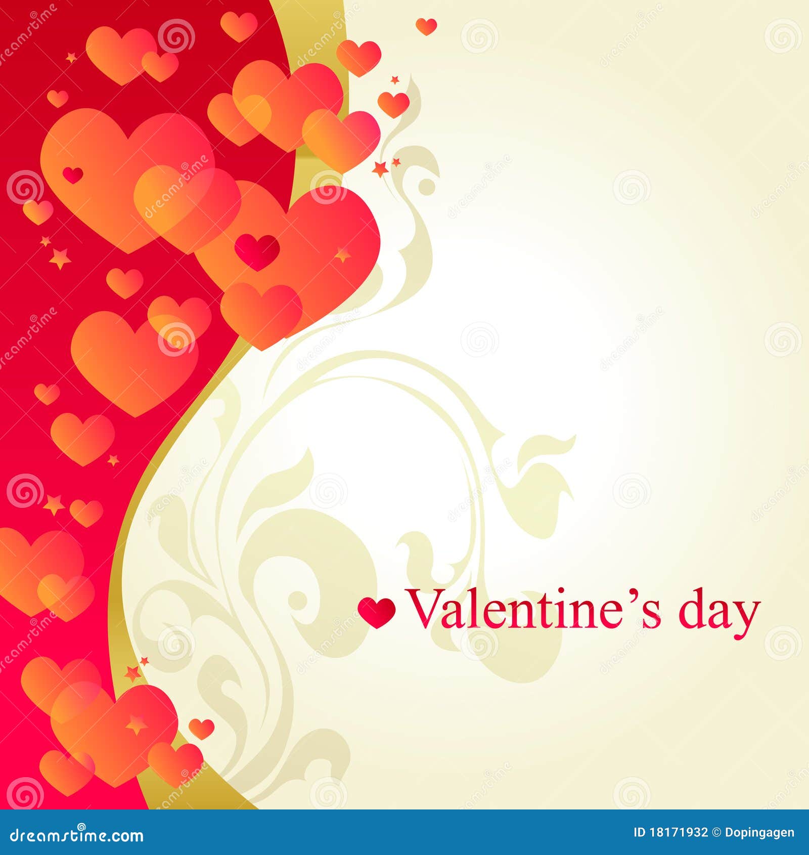 White valentine s day card stock vector. Illustration of holiday 18171932