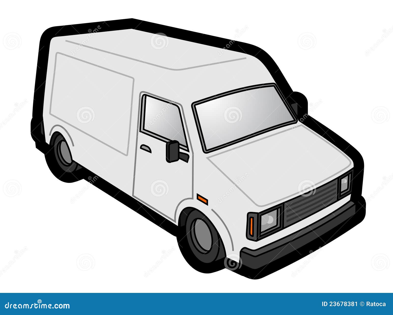 White van stock vector. Illustration of speedy, gasoline - 23678381