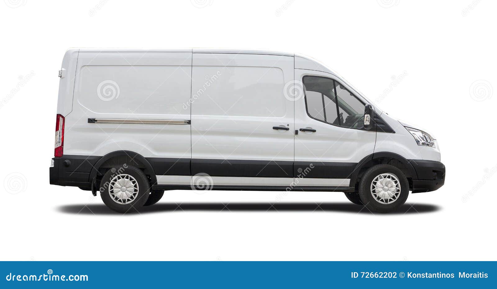 white ford transit van