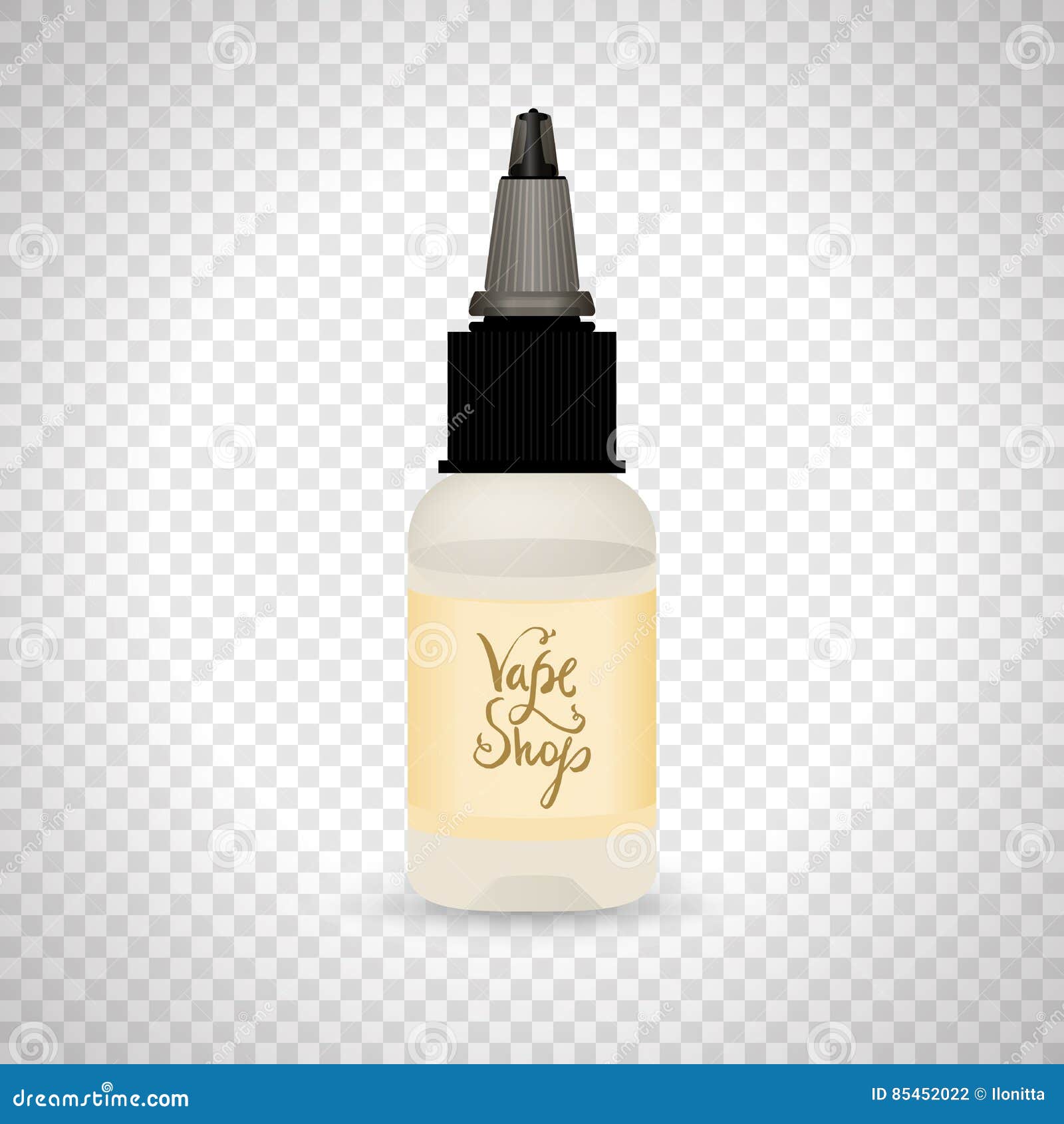 Download White Vape Bottle With Liquid Or Aroma. Electronic ...