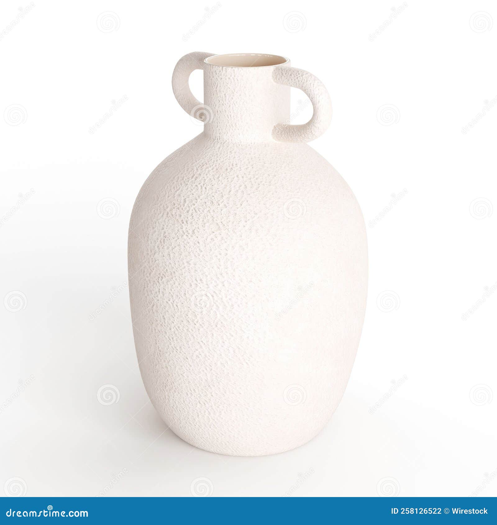 White Vase Jug Isolated in White Background Stock Photo Image of
