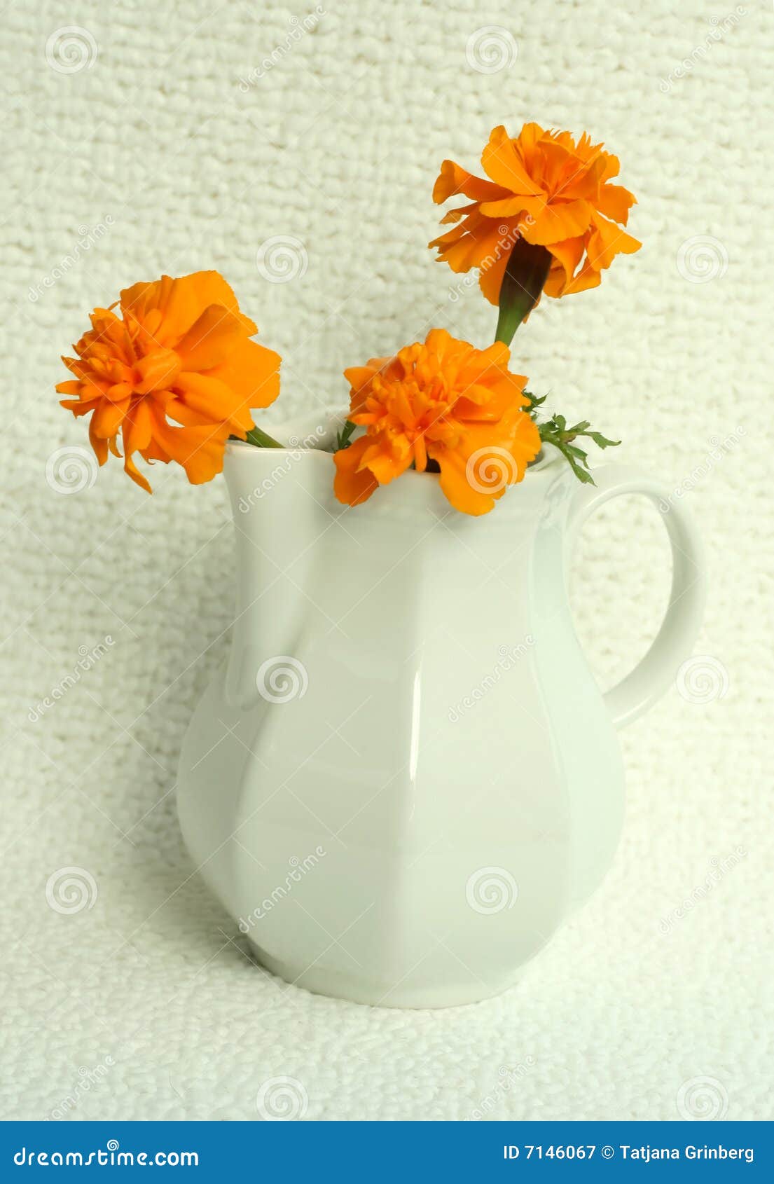 White Vase With Yellow Flowers Stock Image Image of color, glass 7146067