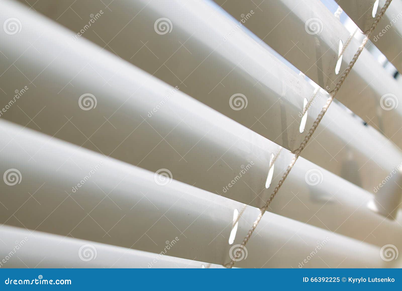 White blinds stock image. Image of outside, close 66392225