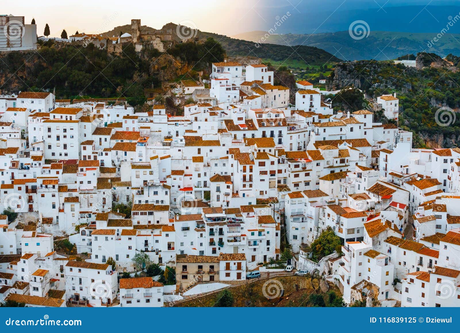 White Village Pueblo Blanco Casares, Andalusia, Spain Image - Image of picturesque, landmark: 116839125