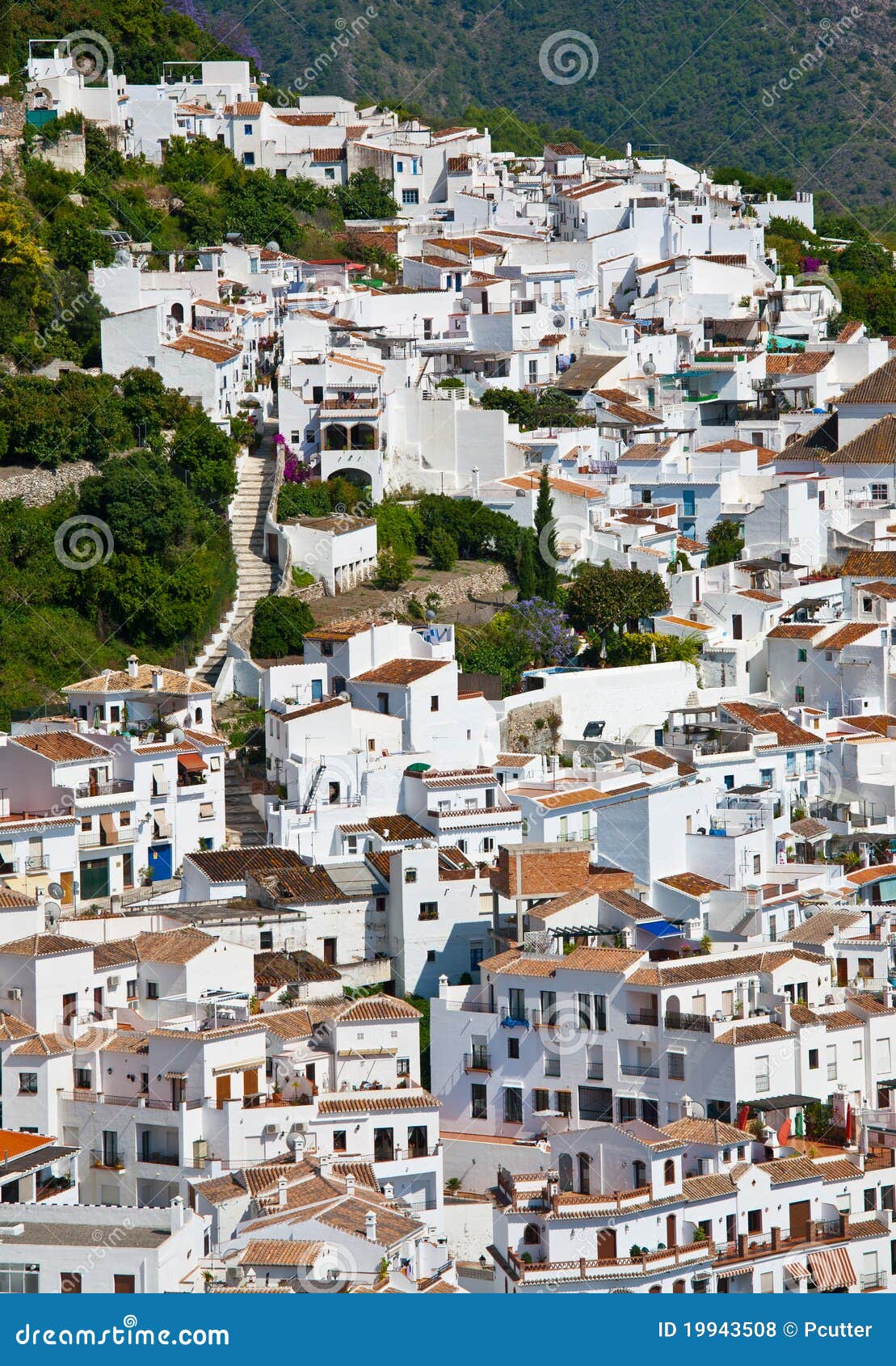 the white villiage of frigiliana, andalucia, spain