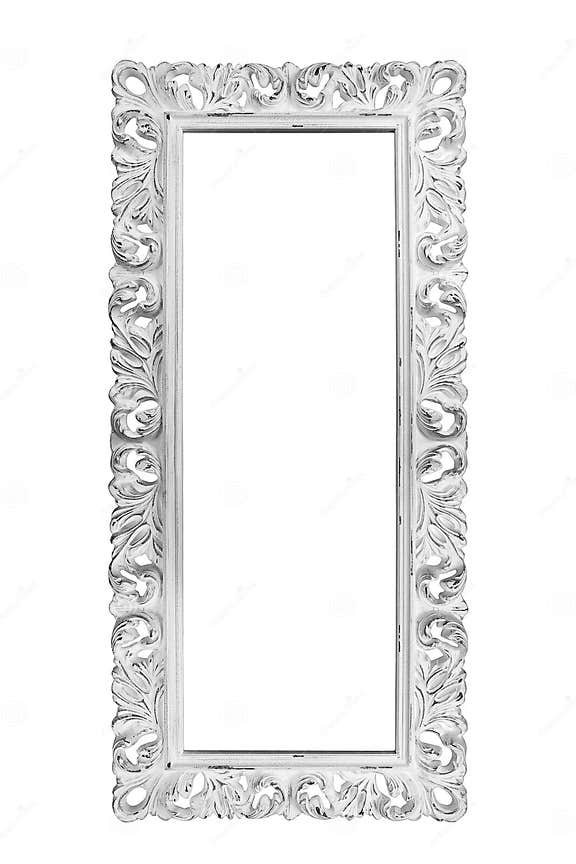 White vintage frame stock image. Image of copyspace, fancy 35672579