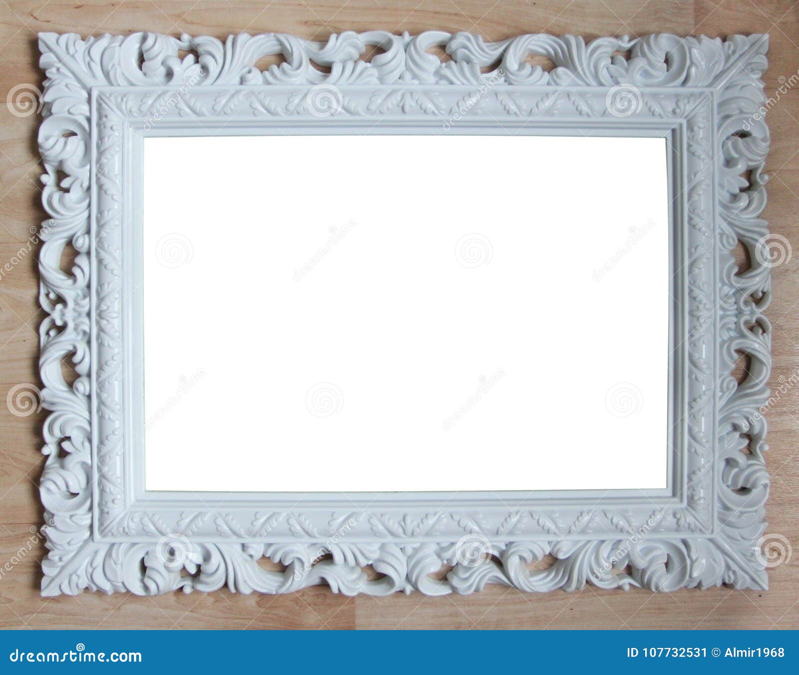 White vintage frame stock image. Image of vintage, wooden 107732531