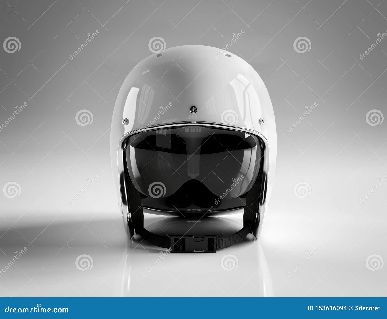 Download White Motorbike Classic Helmet With Clear Glass Vector ...