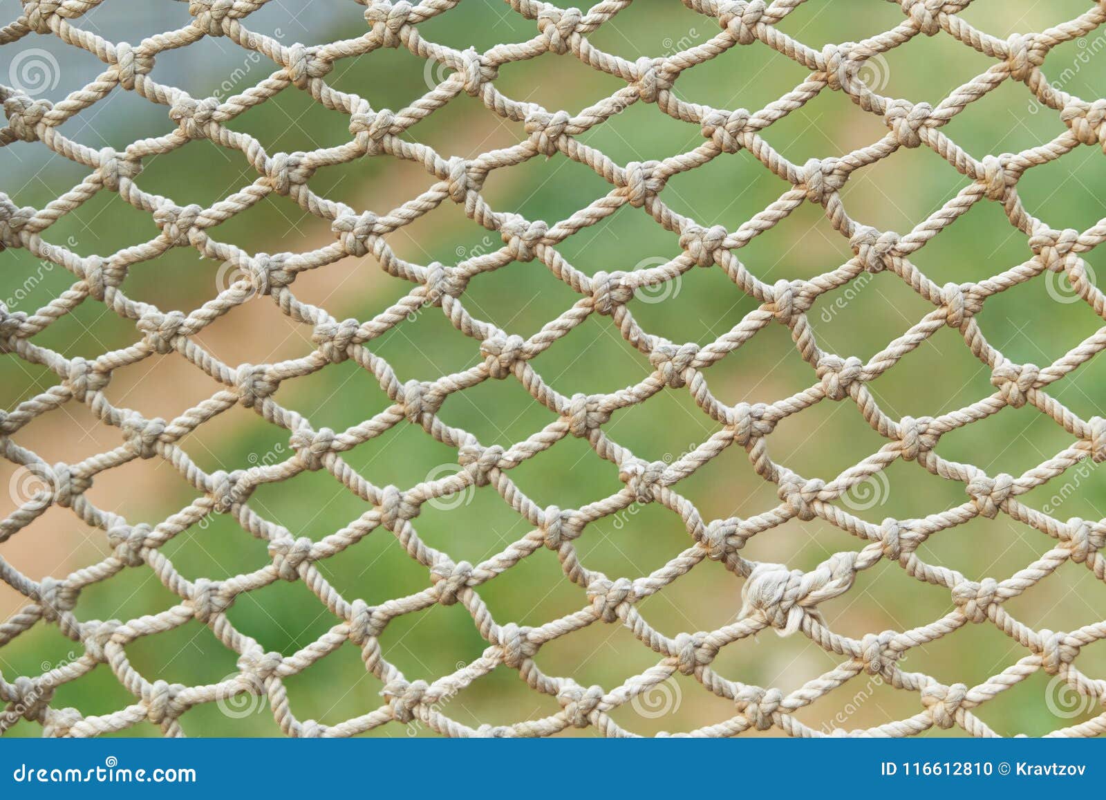 White Vintage Rope Net Texture is on Green Grass Background Stock Photo -  Image of knot, blue: 116612810