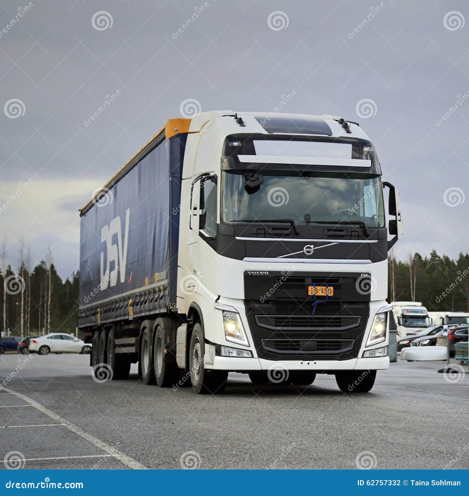 White Volvo FH Semi On A Yard Editorial Photography  Image: 62757332