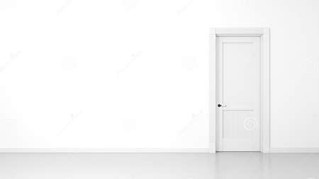 White Wall and Door Background Stock Image - Image of house, modern