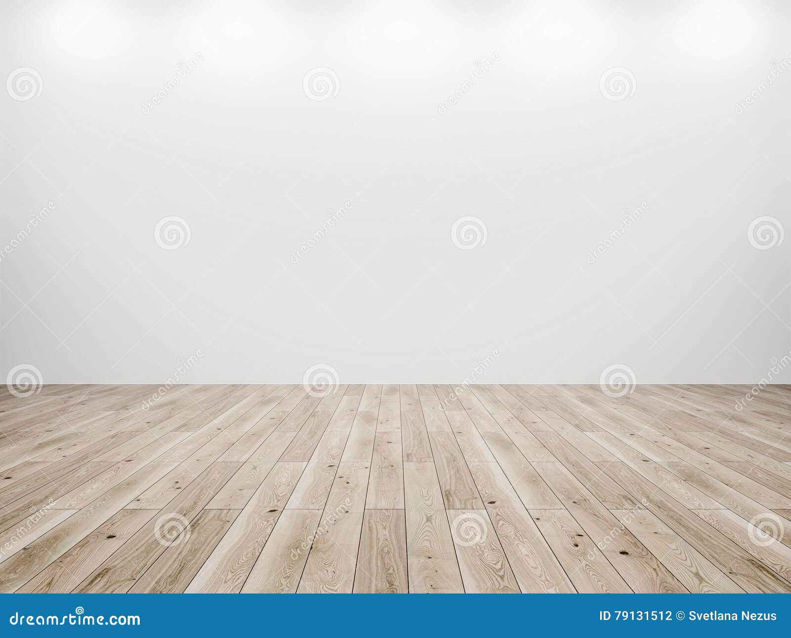 white wall and wood floor background