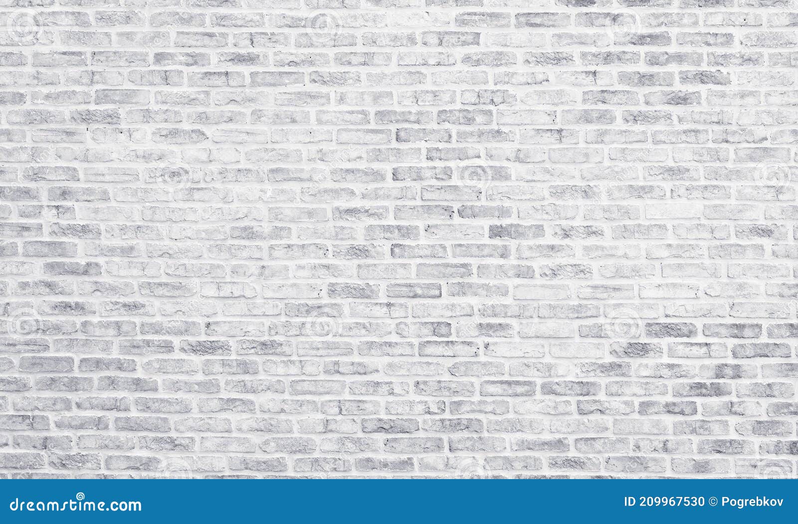 white washed brick wall texture. light grey rough brickwork. whitewashed vintage background