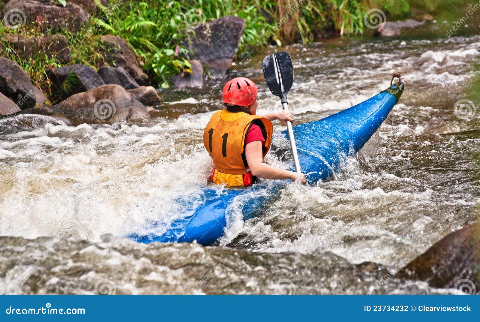 White water kayaking stock photo. Image of hard, rapids 23734232