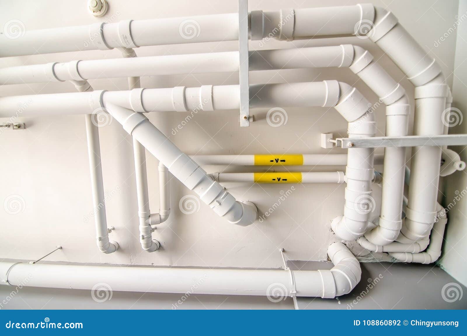 White Water Pipe Construction Stock Photo Image of plumbing, pipe