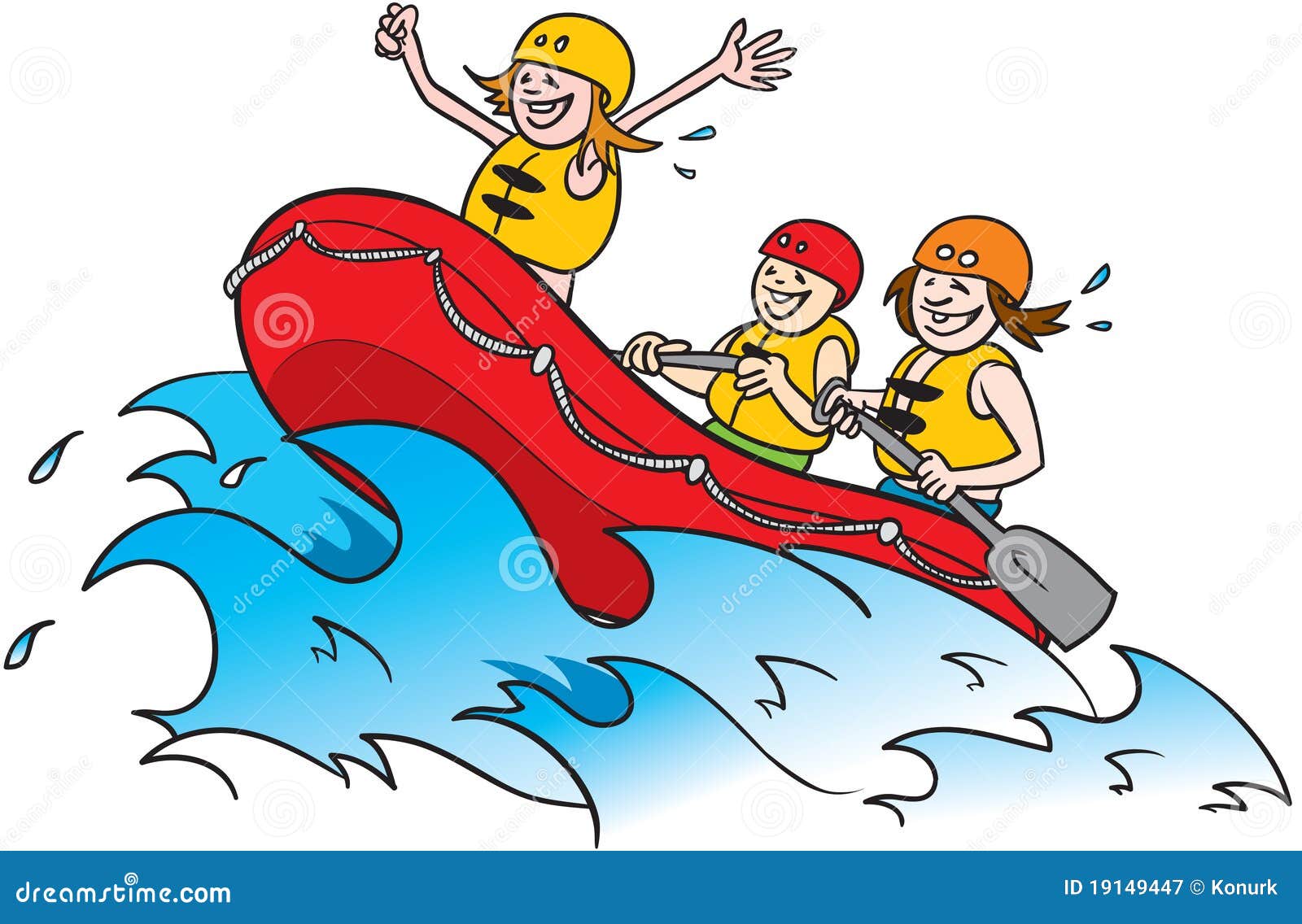 White Water Rafting Royalty Free Stock Photography - Image: 19149447