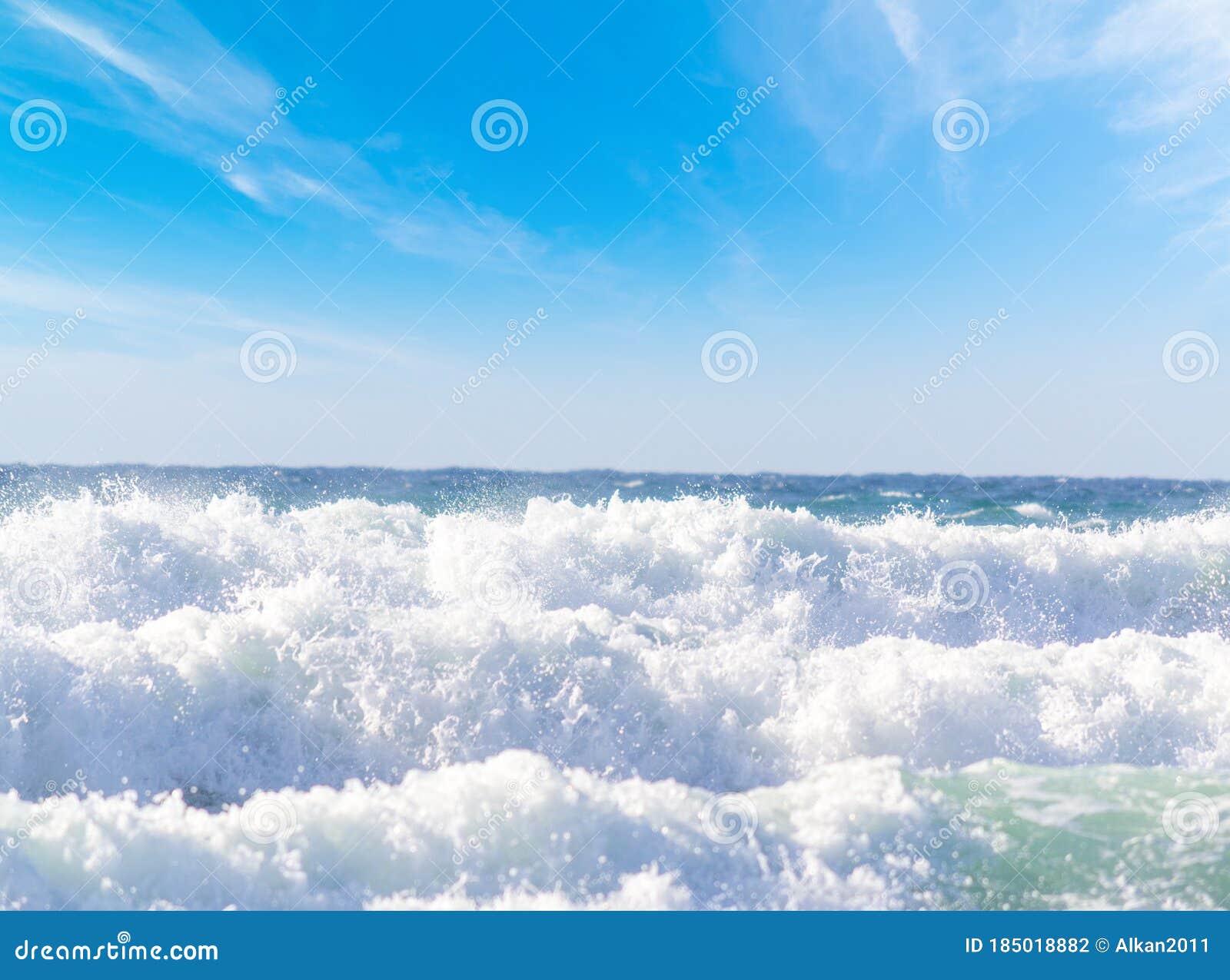 White Waves on a Windy Day in Sardinia Stock Photo Image of landscape