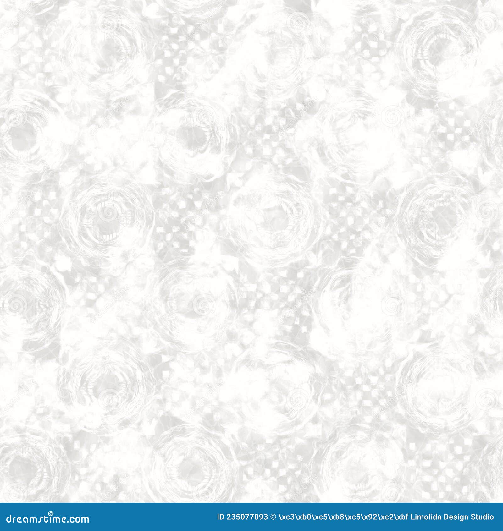 White on White Mottled Rice Paper Texture with Patterned Inclusions