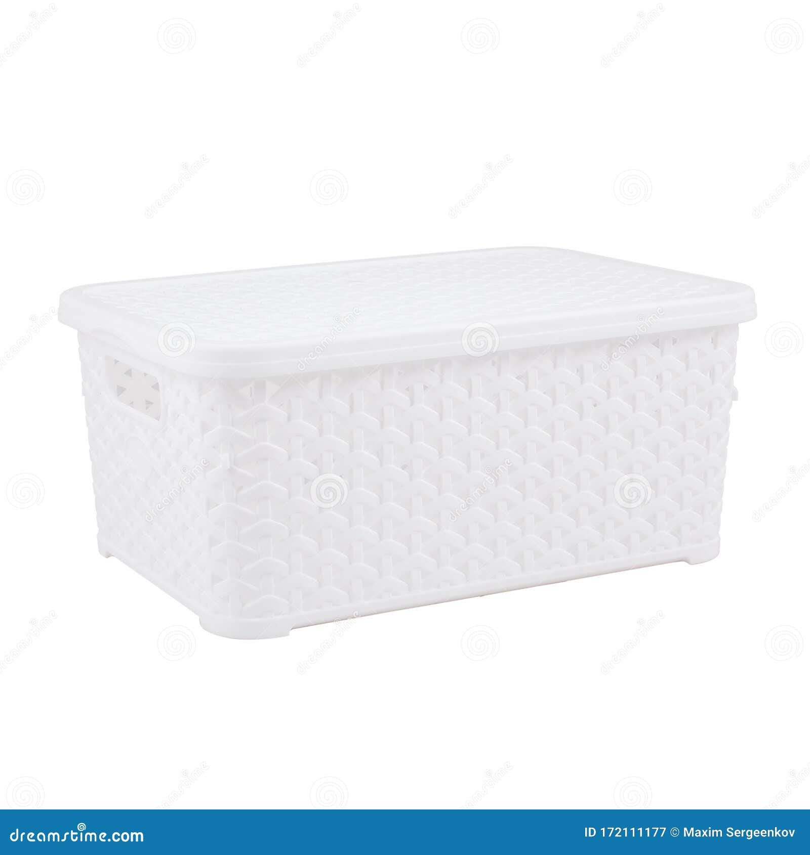 White Wicker Basket Stock Image Image Of Isolated Picnic 172111177