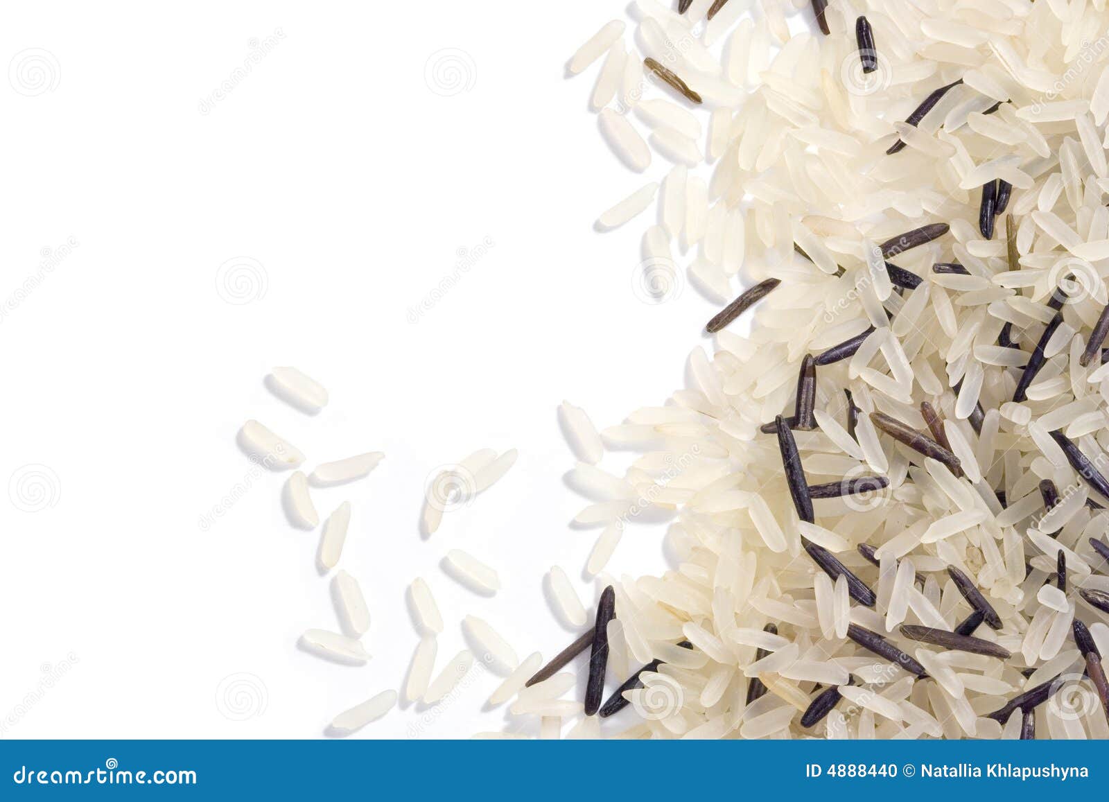 White and wild rice stock photo. Image of basmati, black - 4888440