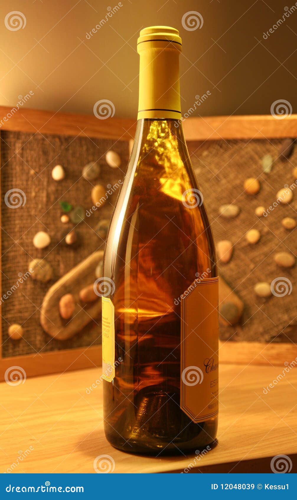 White wine bottle stock image. Image of treat, indoors 12048039