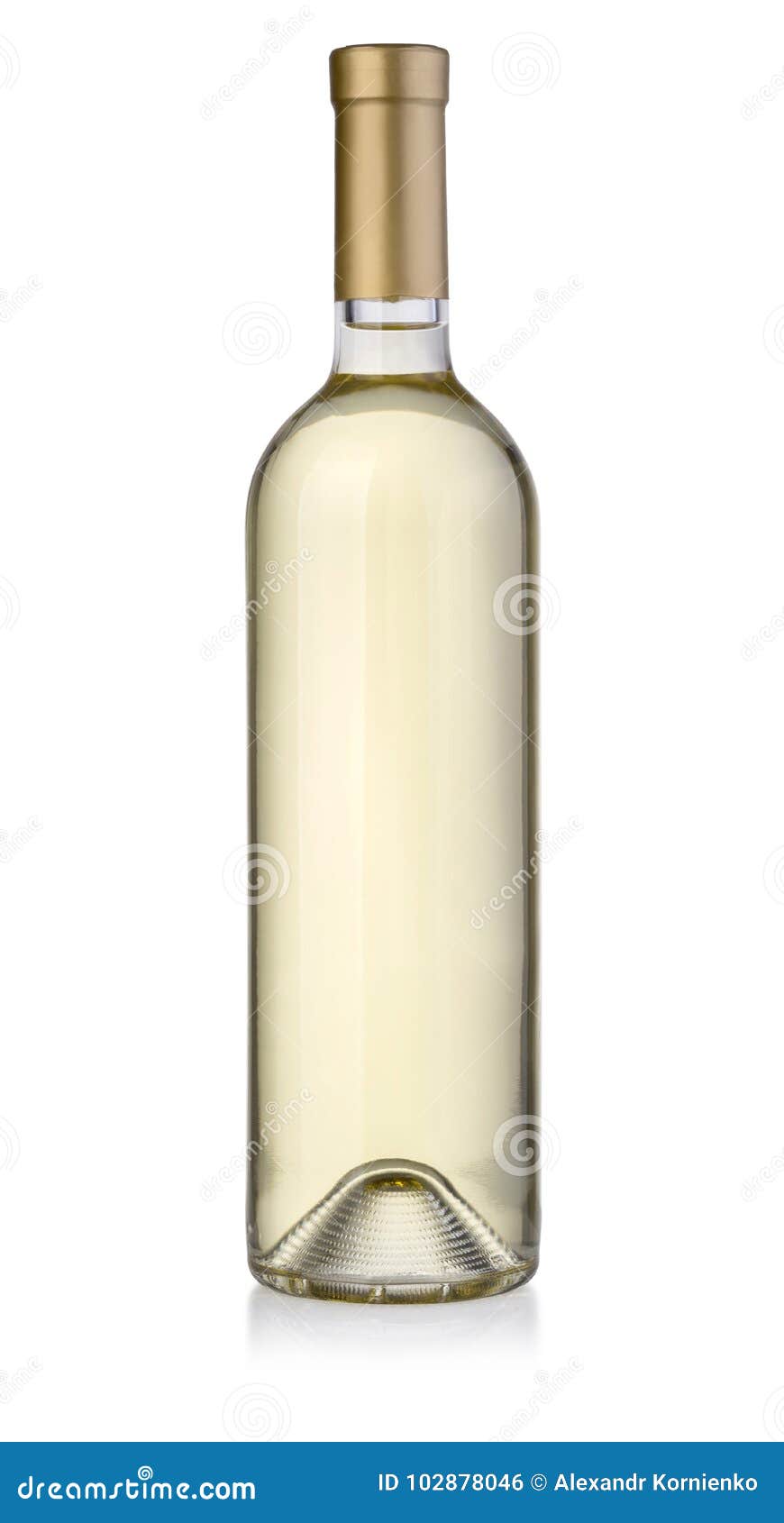 White wine bottle stock photo. Image of isolated, chardonnay 102878046