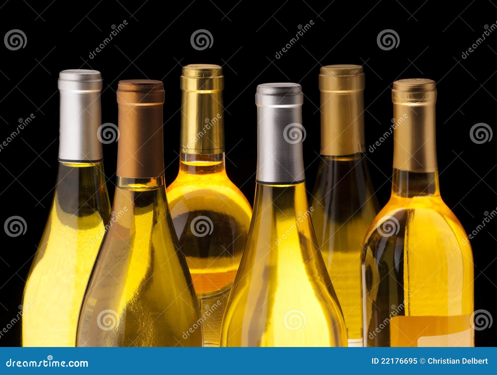 White wine bottles stock image. Image of degustation 22176695