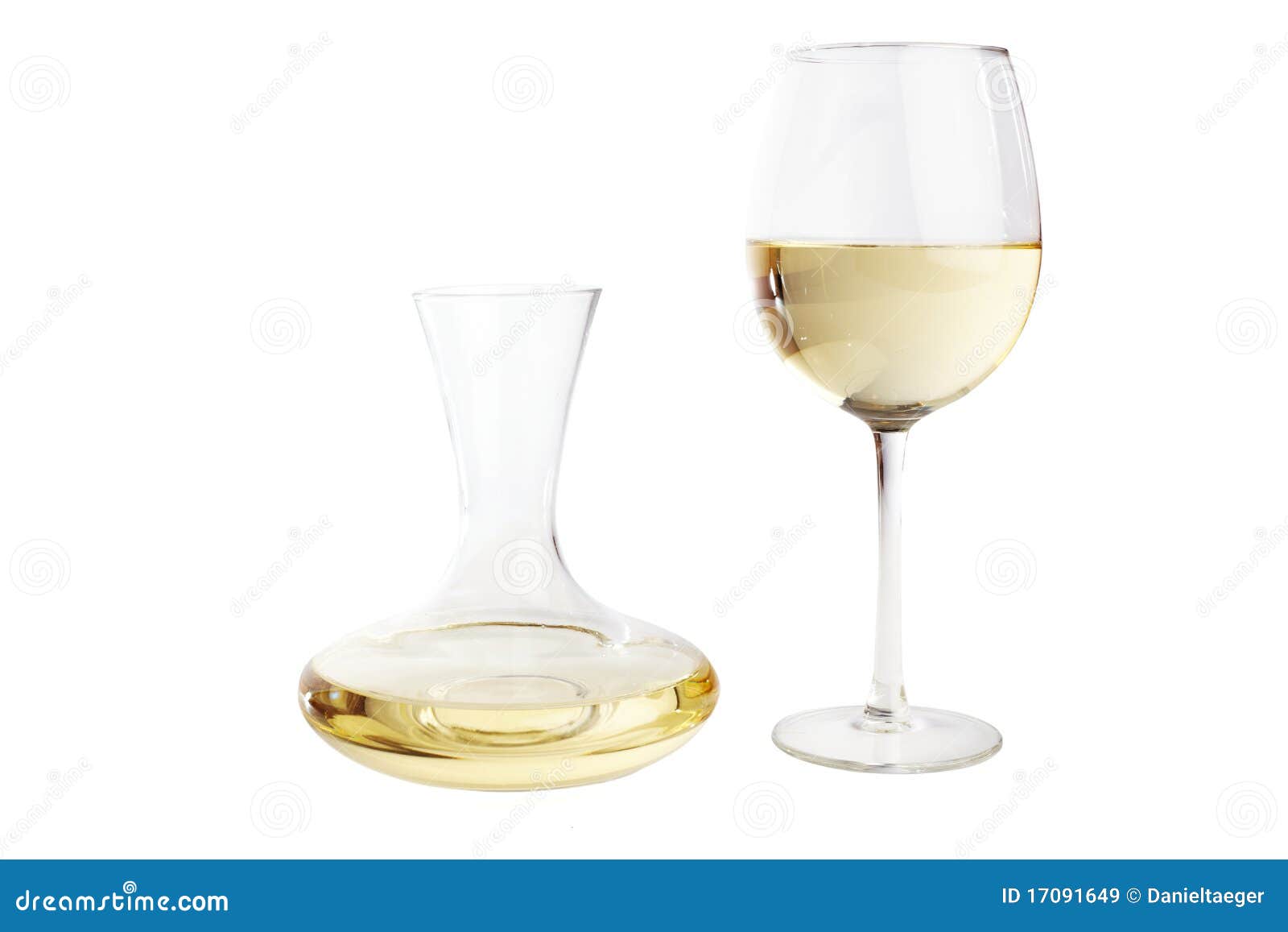 White wine carafe stock image. Image of glass, decanter 17091649