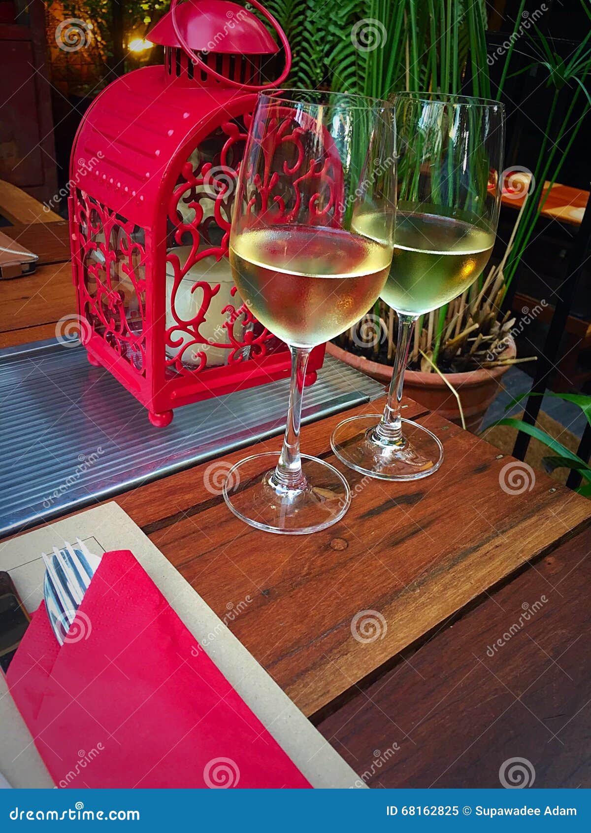 White wine dinner stock image. Image of white, drinkware 68162825