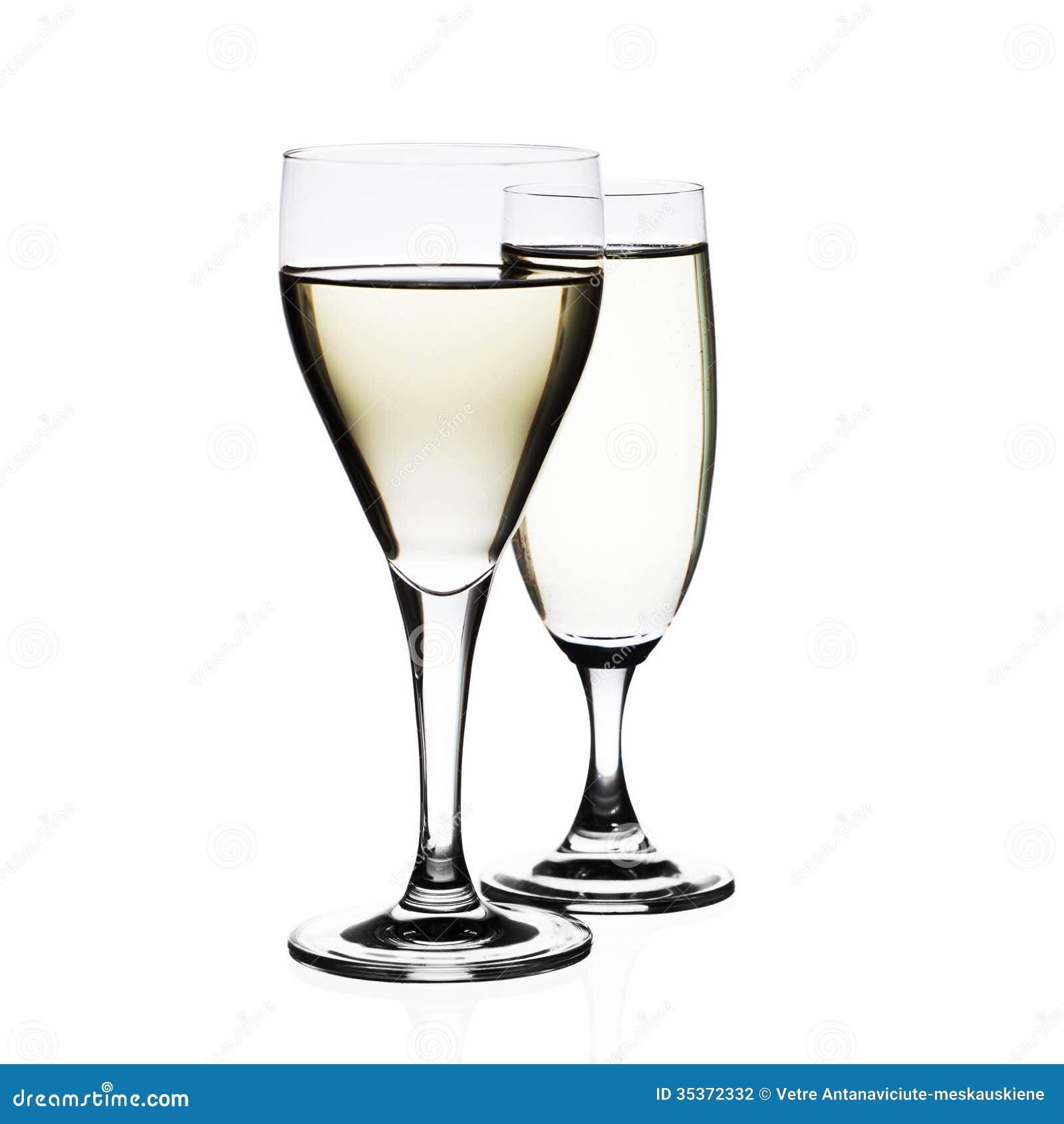White wine glasses stock photo. Image of life, closeup 35372332