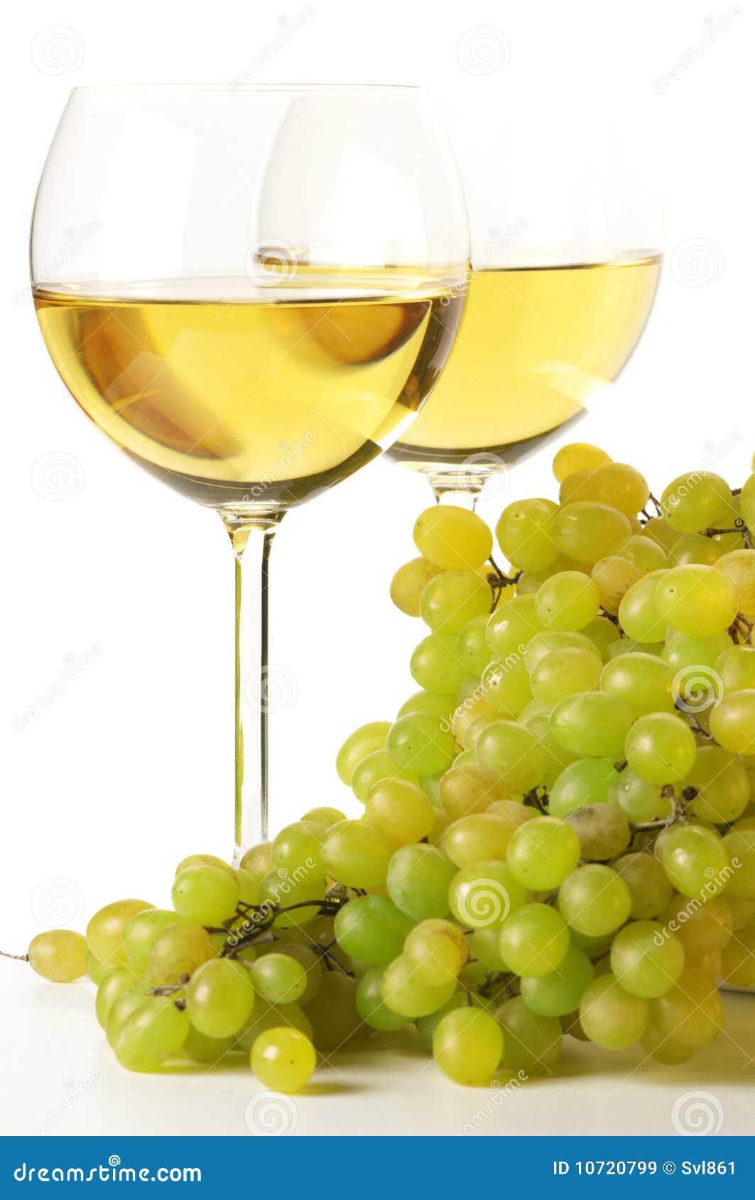 White wine and grape stock image. Image of food, wine 10720799