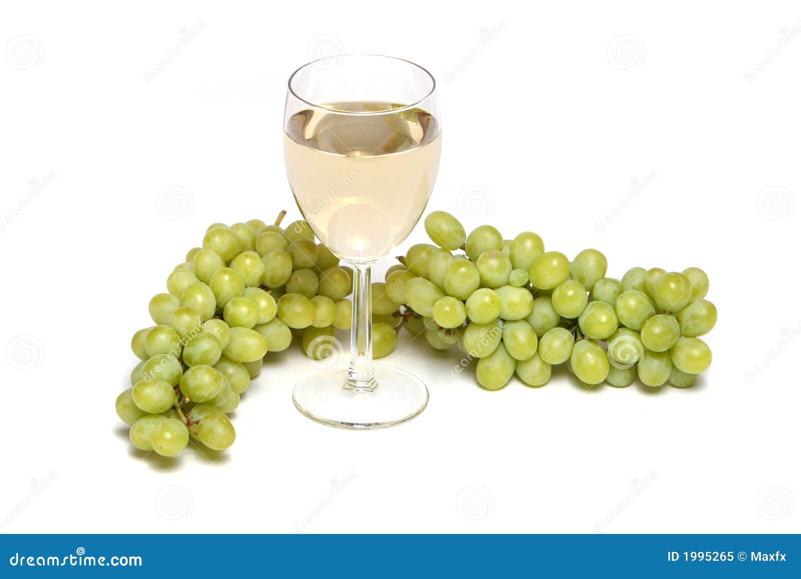White wine and grapes stock image. Image of beverage, elegant 1995265