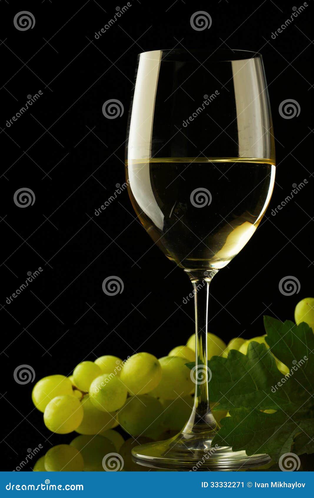 White wine and grapes stock image. Image of grape, france 33332271