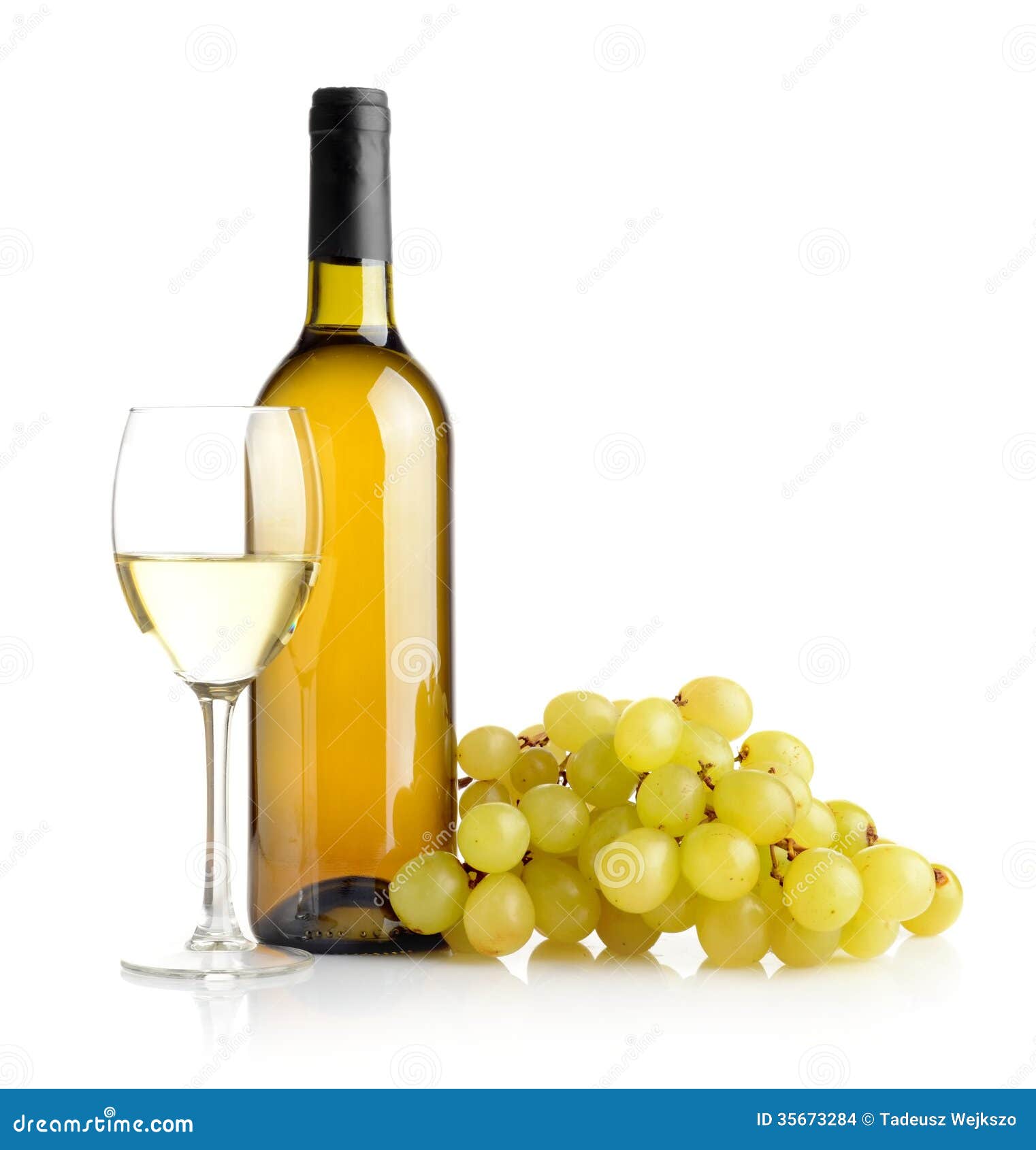 White wine and grapes stock photo. Image of bordeaux 35673284