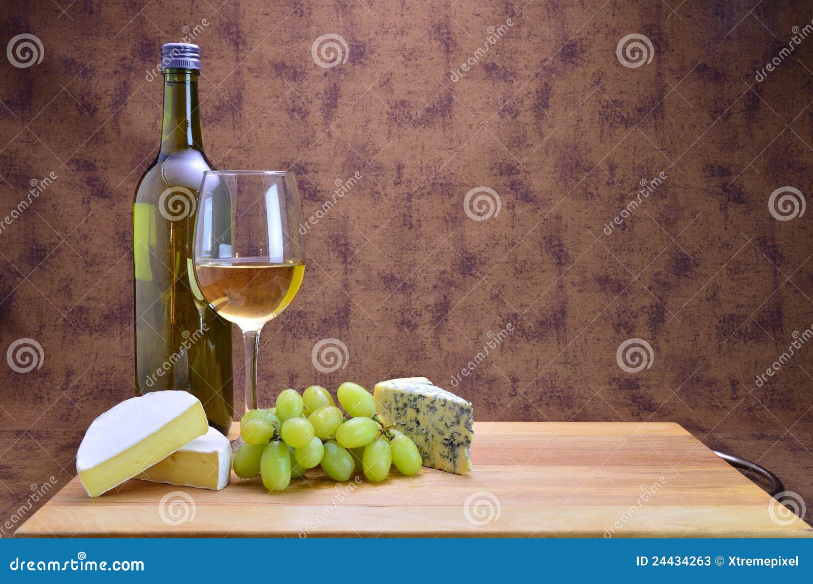 White Wine, Grapes and Cheese Stock Image Image of vintage, dairy