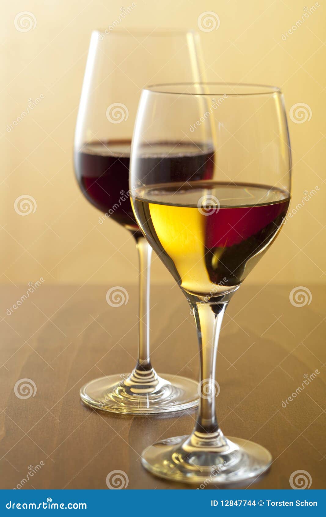 White wine and red wine stock photo. Image of 12847744
