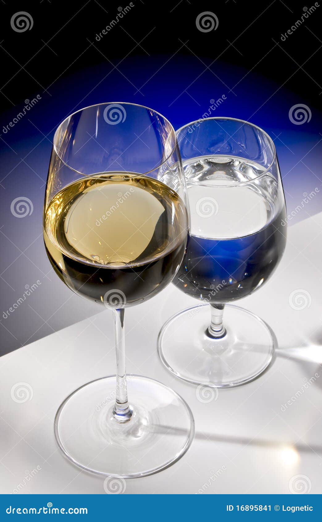 White wine and water stock image. Image of holiday, bottle 16895841