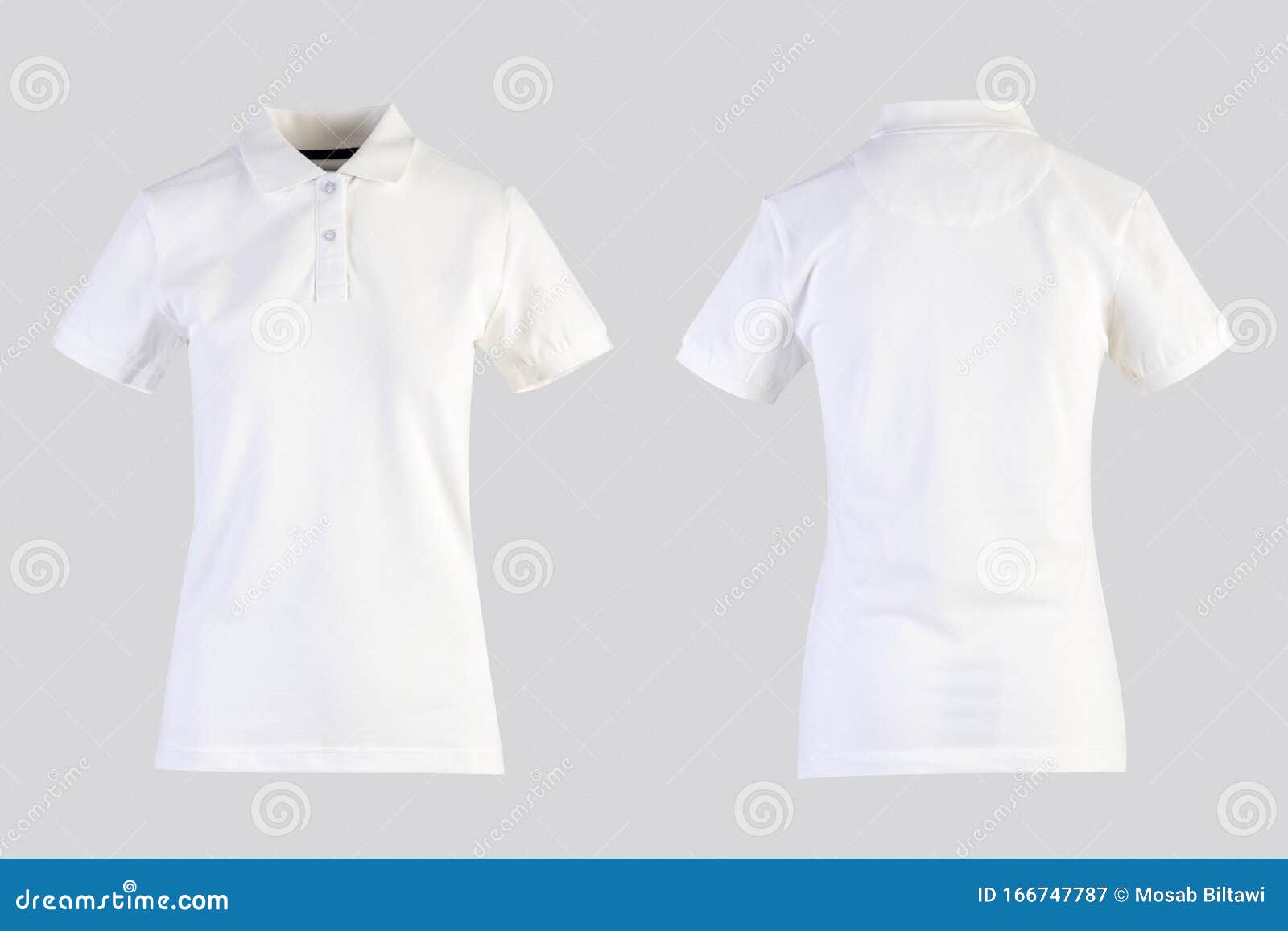 Download White Womens Blank Polo Shirt, Front And Back View ...